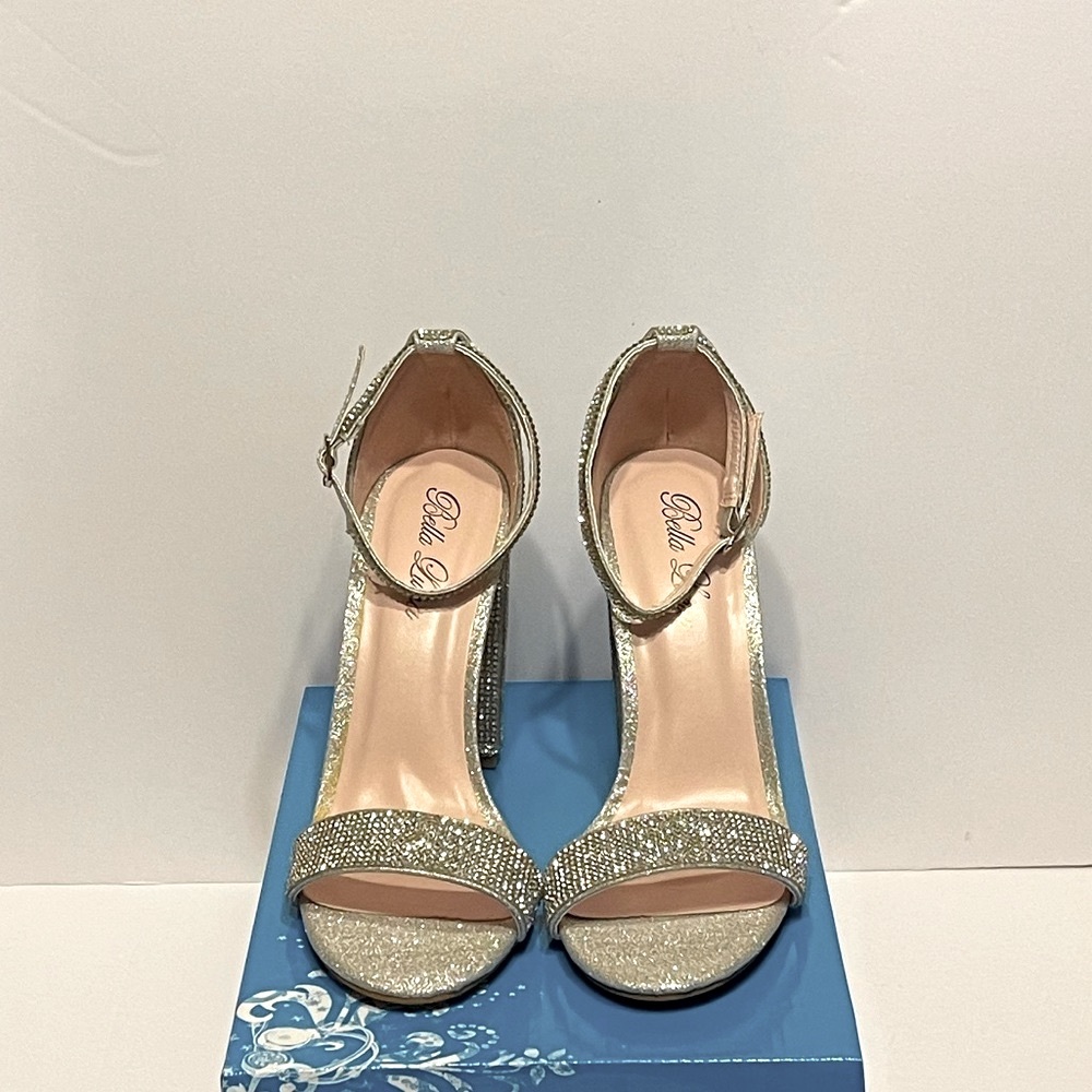 Open Toe Rhinestone Sandals - Picture 8 of 10